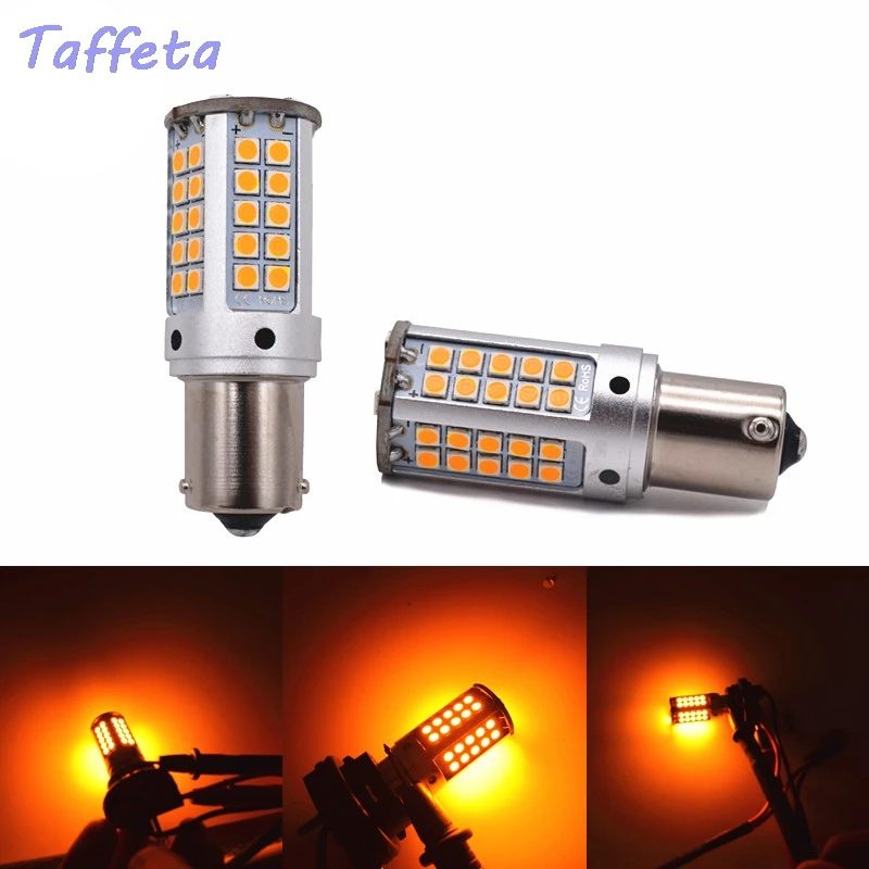 2 шт. хвост светильник 1156 BA15S P21W BAU15S 3030 55SMD 45 Вт Поворотная сигнальная лампа для