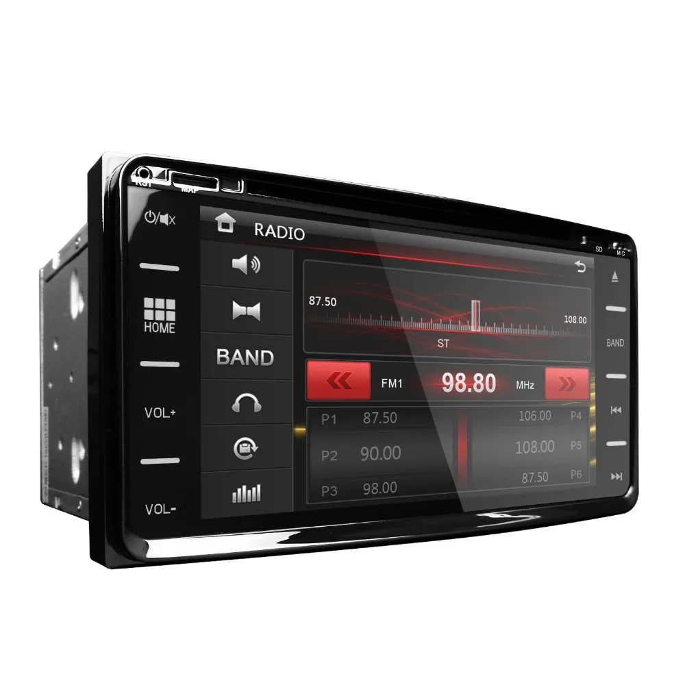 Hizpo 2DIN Автомагнитола навигации gps плеер для TOYOTA rush 2006-2012 alphard 2008-2015 3g сенсорный