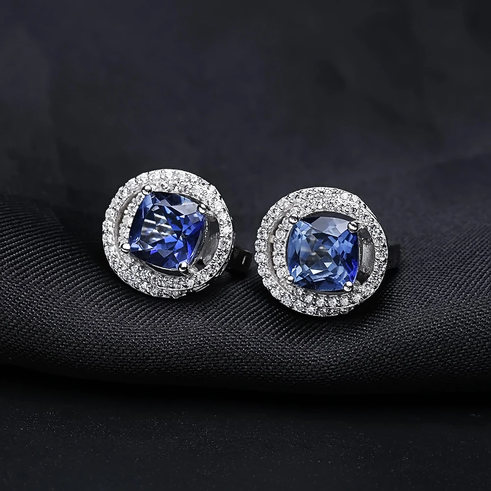 Женские Балетные серьги гвоздики однотонные из стерлингового серебра 925 пробы с