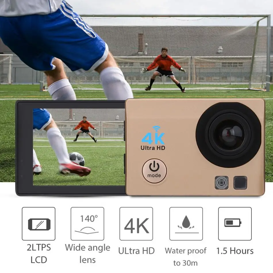 4 K Wifi FHD Full HD 1080 P спортивная камера видеокамера с контроллером Wifi Спортивная камера s FHD Спортивная камера s