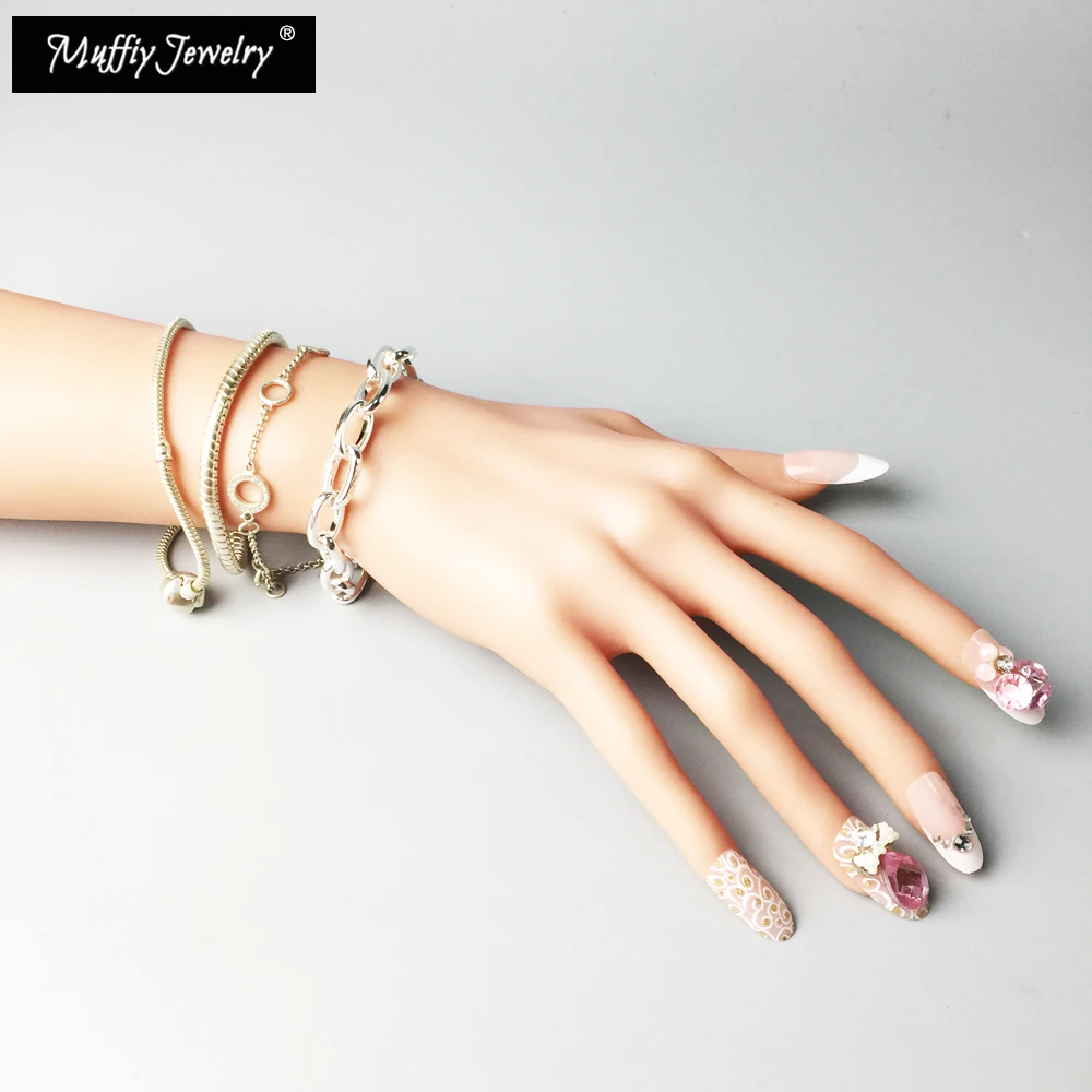 Базовый Серебряный браслет цепочка хорошие ювелирные изделия в европейском