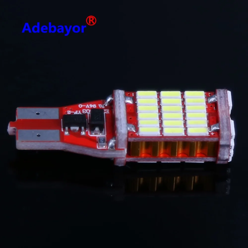 1X Canbus 12В 24В T10 T15 45 светодиодный 4014 SMD 45SMD без полярности T16 лампа светильник для