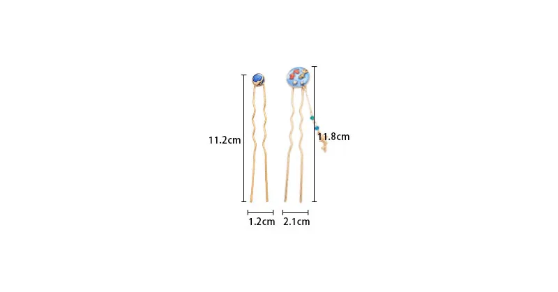 New Hot Fashion Ocean Wind Pendant Japan Personality Japan And Korea Style Exquisite U-type Hairwear Hairpin For Women Jewelry