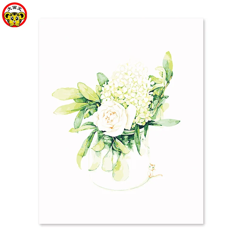painting by numbers art paint number A light flower in | Дом и сад