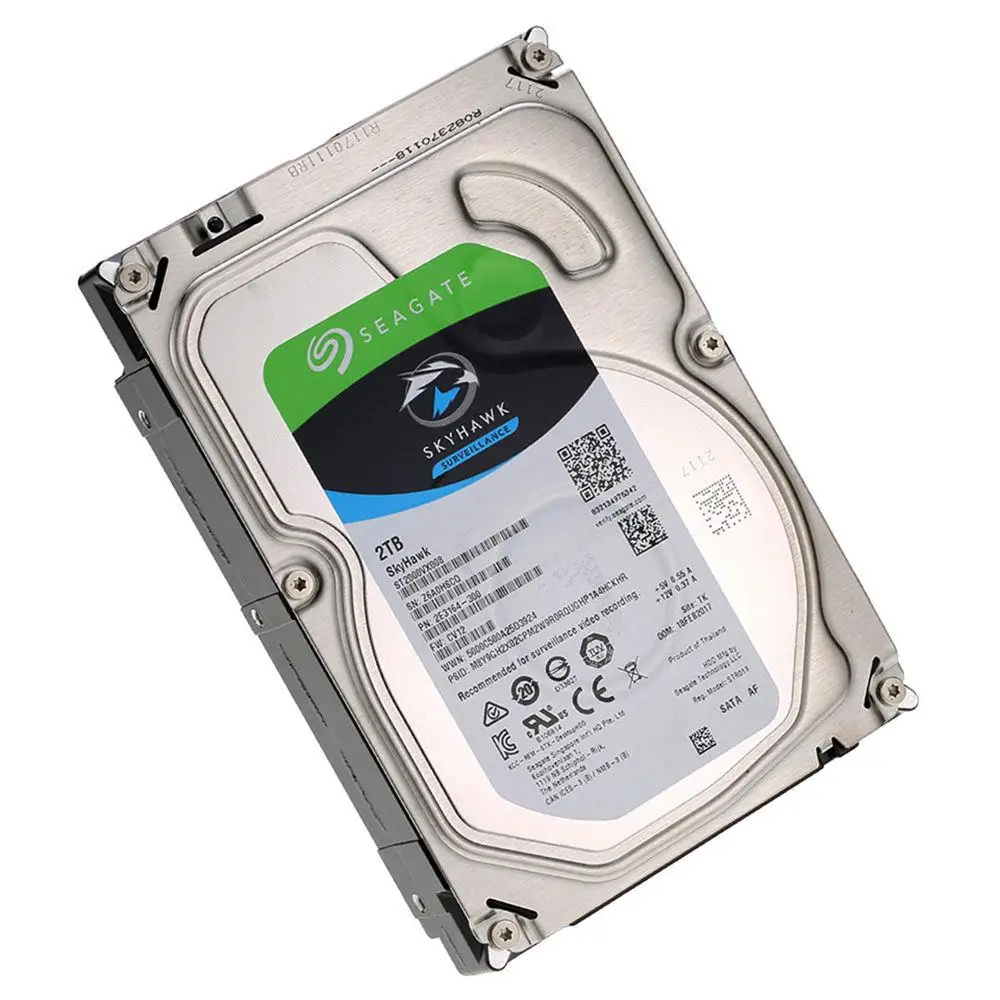 Seagate SkyHawk ST2000VX008 2 ТБ наблюдения специализированный HDD SATA 6 ГБ/сек. 5900 об/мин 3 5
