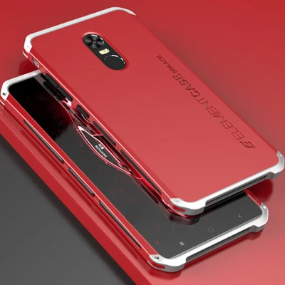 Чехол s для Xiaomi Redmi Note 4X, чехол, жесткая задняя крышка, металлический бампер, деловой чехол, чехол для телефона Redmi Note 4 X Note4X, металлический корпус - Цвет: red and silver
