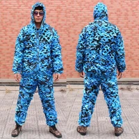 men jungle cs camouflage clothing military tactical suit ghillie suit hunting clothes woodland hide cover clothes
