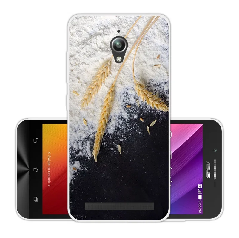 for Asus Zenfone Go ZC500TG Soft TPU Back Clear Silicone Blue Cover Cases 5.0&quot ZC ZC500 500 500TG Phone Covers |