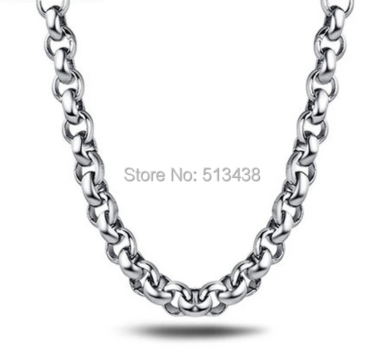5pcs/Lot 3mm-10mm More Shiny Round Rolo Chain Necklace Stainless Steel Wholesale Jewelry | Украшения и аксессуары