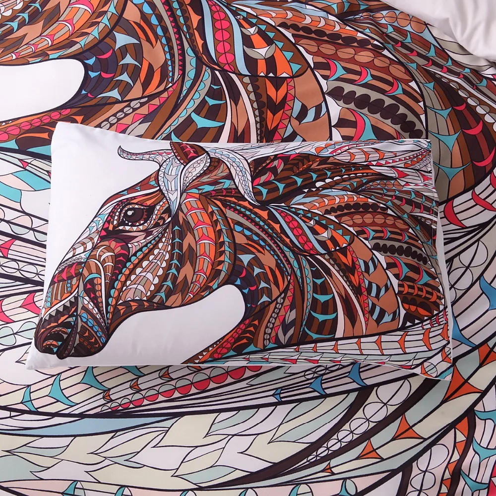 3D лошадь постельные принадлежности наборы одеяло/одеяло пододеяльник набор