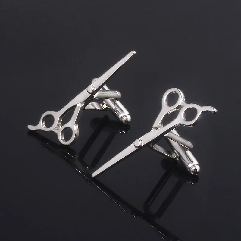 

Парикмахерские ножницы, запонки для мужчин и женщин, аксессуары для рубашек, модные украшения