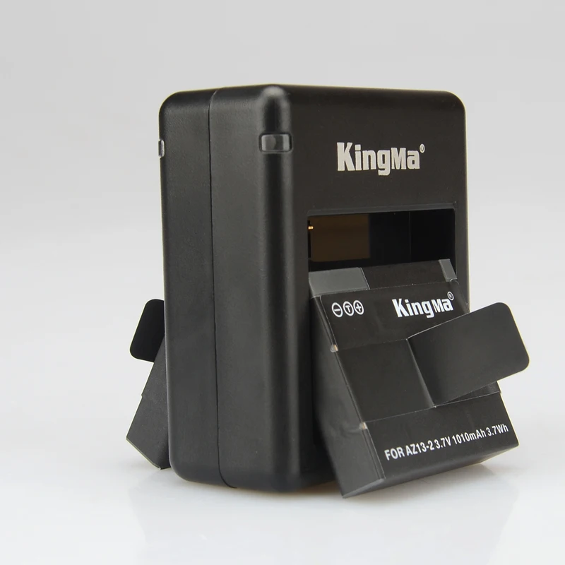Kingma для подзаряжаемого аккумулятора Xiaomi YI с двумя USB зарядными AZ13-2 для экшн-камеры yi Xiaomi Yi, международная версия