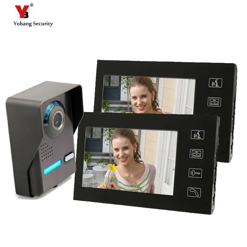 Yobang Безопасность Бесплатная доставка 7 ''видео дверной звонок Домофон с