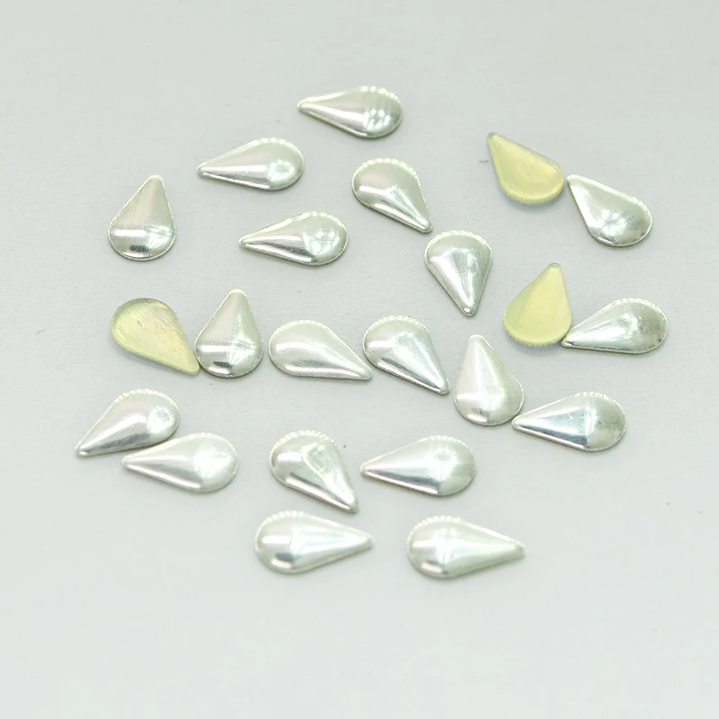 3D гвоздики для ногтей серебряный золотой сплав дизайн стразы капли воды 5x8 мм