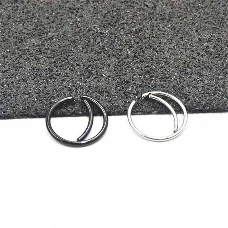 8MM Fake Septum Medical Titanium Nose Ring Gold Color Body Clip Hoop Stud For Women Piercing Jewelry Gift | Украшения и