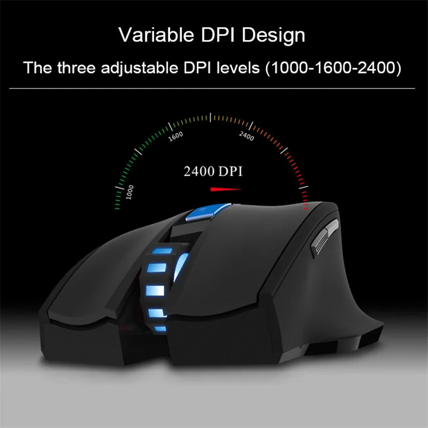 Беспроводная оптическая игровая мышь ZELOTES 2 4 ГГц 2400 DPI|Мыши| |