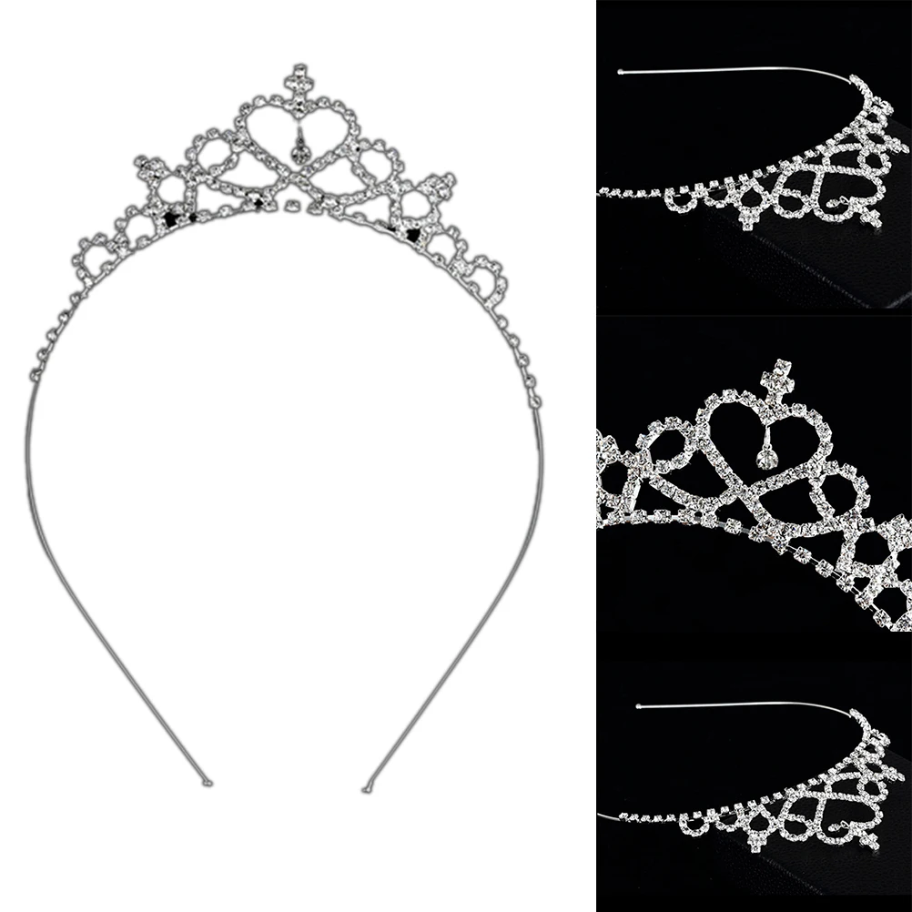 1Pcs Hot Baby Girls Toddler Newborn Princess Bridal Crown Crystal Diamond Tiara Hoop Headband Hair Band Accessories | Детская одежда и