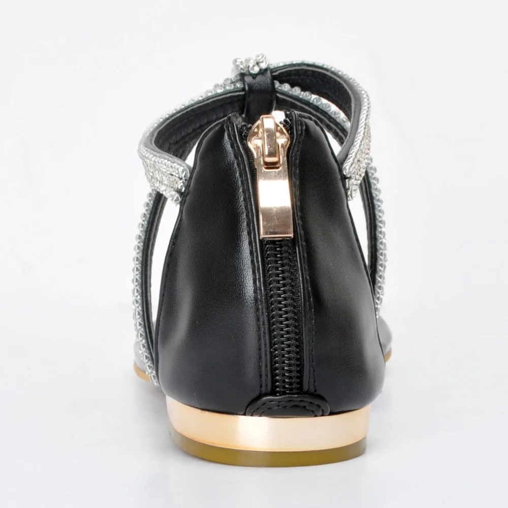 Женские босоножки на плоской подошве с Т-образным ремешком размеры 4-15 | Обувь