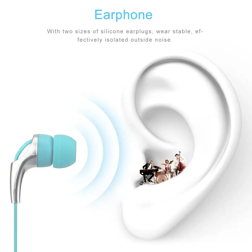 Портативный Hi-Fi стерео наушники-вкладыши Hands-free в микрофон компьютерная