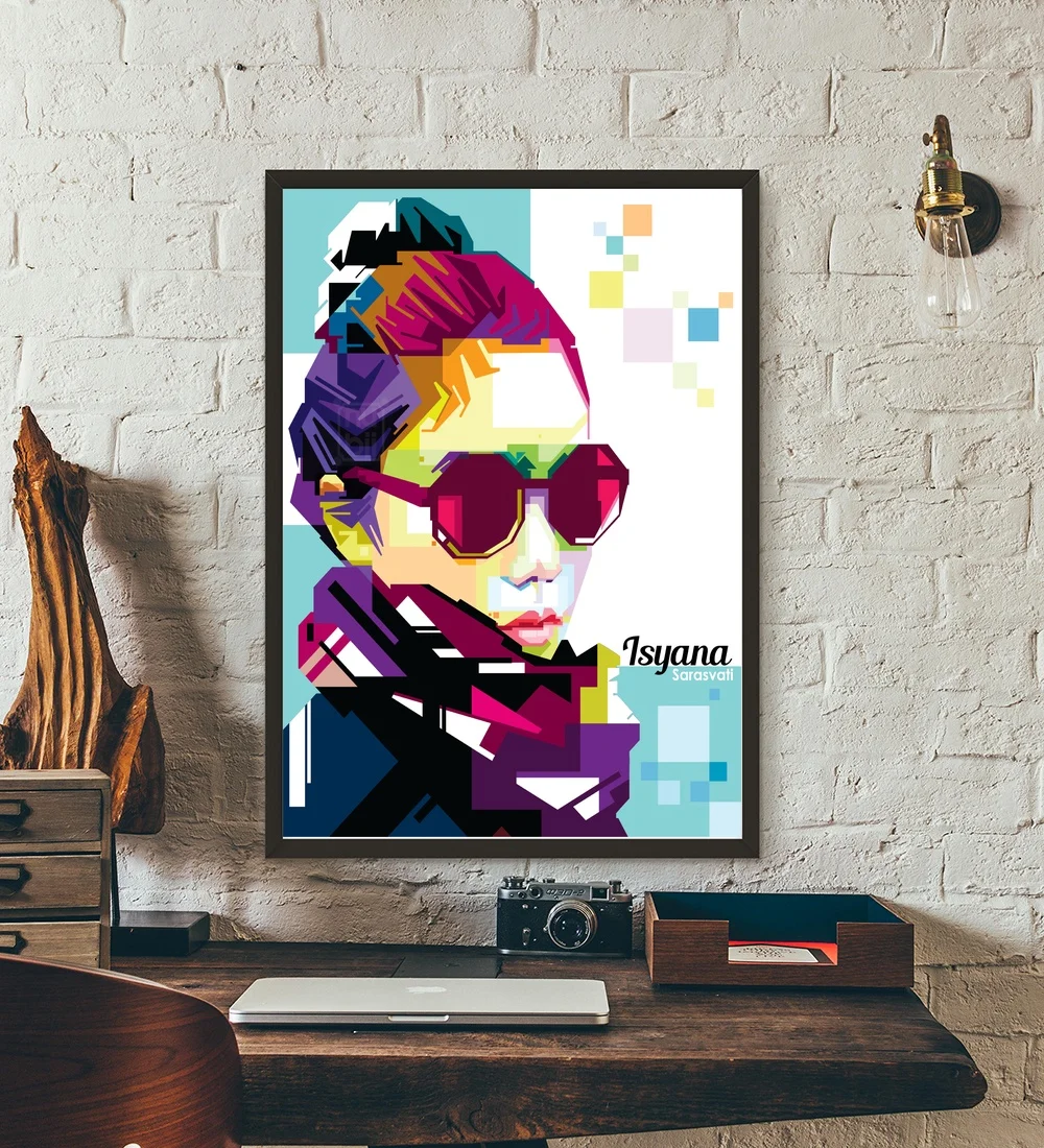Isyana Sarasvati Wall Art Paint Decor Canvas Poster Oil Paintings for Living Room No Frame | Дом и сад
