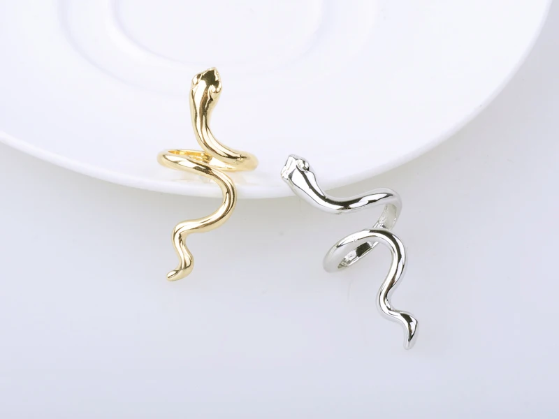 Hot Sale New Arrival Snake Open Ring For Women Personalized Fashion Jewelry Gold Alloy Accessories | Украшения и аксессуары