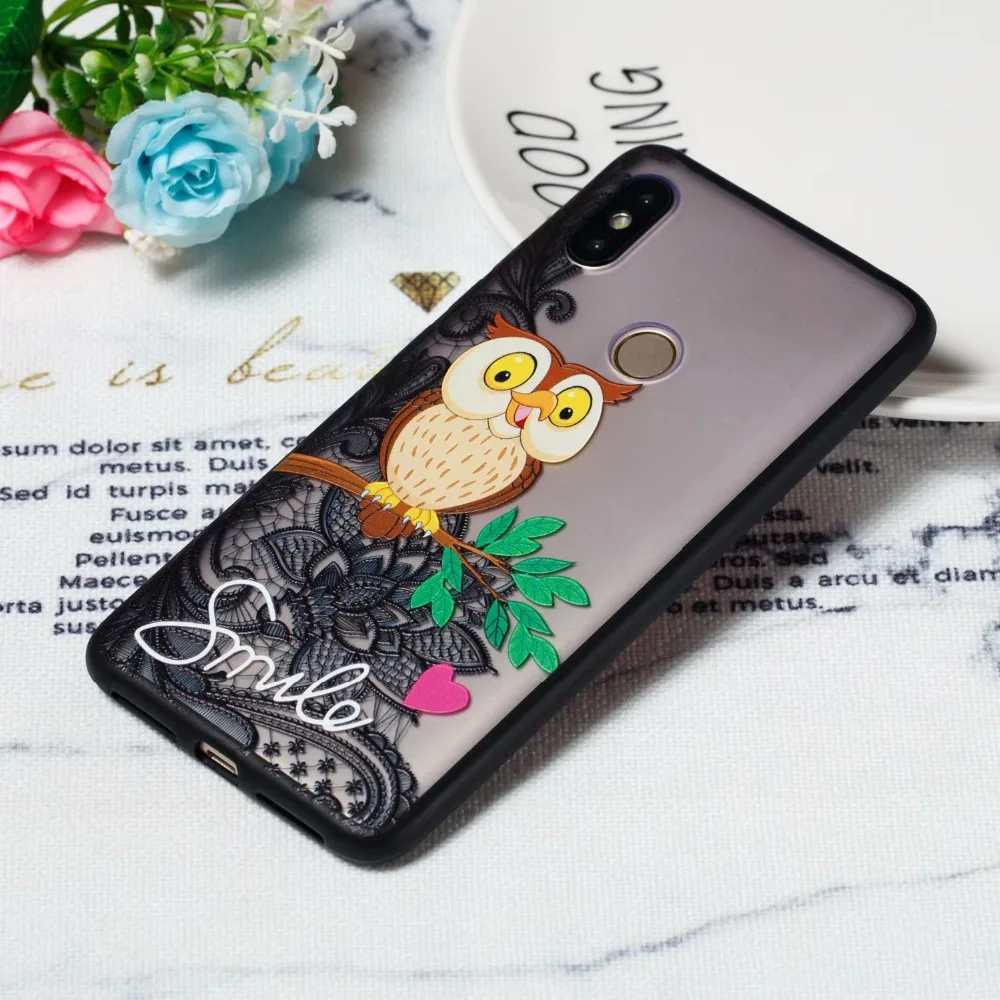 Милые прозрачные чехол для телефона Xiaomi Redmi S2 Y2 mi8 матовый Животные с рисунком в