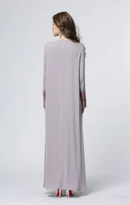 2017 новое поступление исламское мусульманское длинное платье для женщин Малайзия