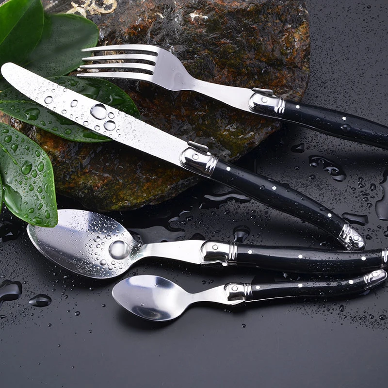 Столовые приборы из нержавеющей стали 34 шт.|knife play|spoon knife forkspoon roller |