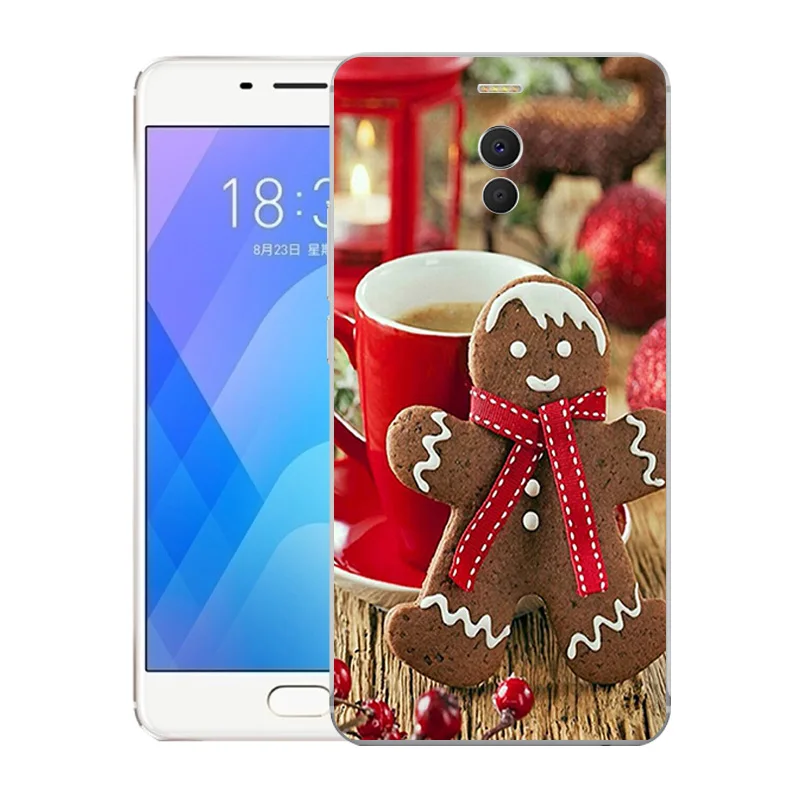 Чехлы для телефонов Meizu M6 Note чехол с рисунком рождественского лося задняя крышка