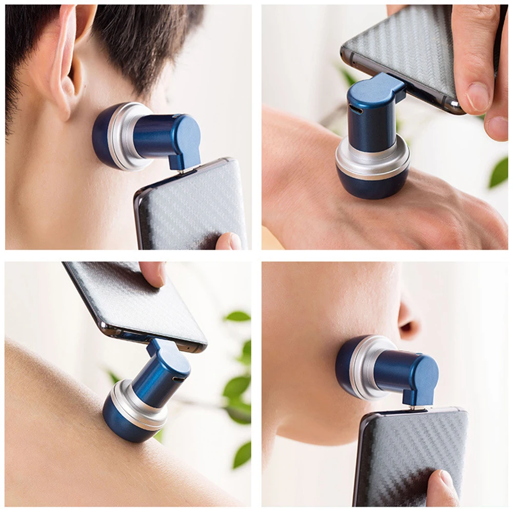 YMY портативная Магнитная всасывающая телефонная бритва с питанием от USB электробритва для удаления волос Mini USB гаджеты