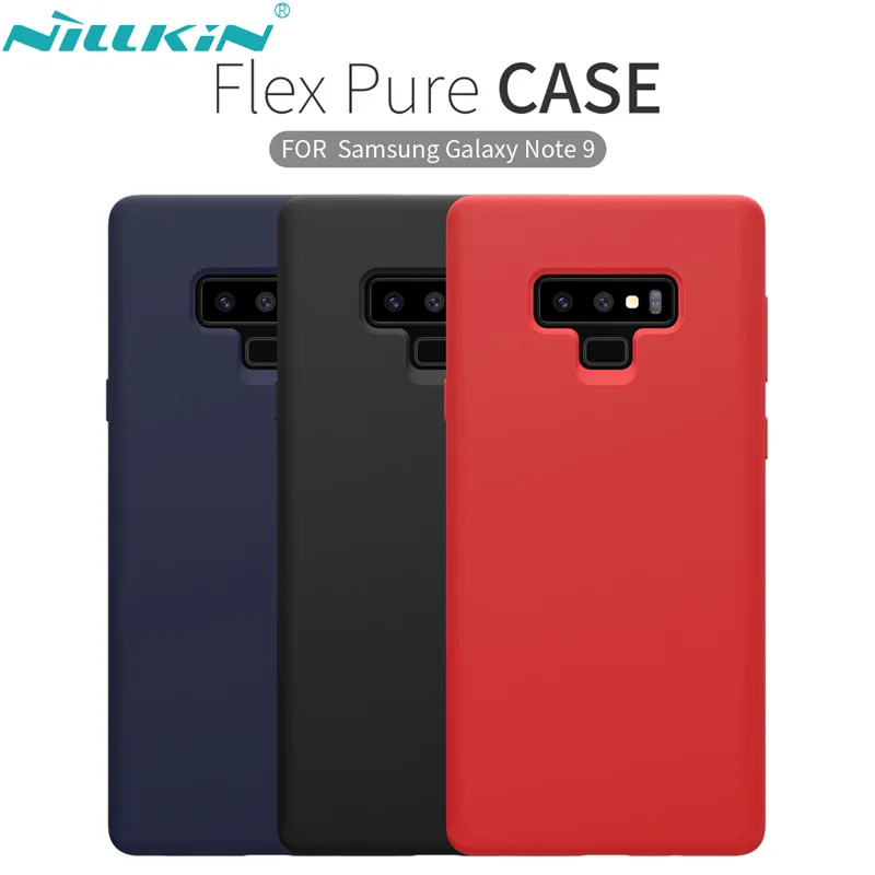 For Samsung Galaxy Note 9 SM-N960F Note9 Case NILLKIN Liquid Smooth Silicone Phone Cases Cover Luxury Protective bags Shell |