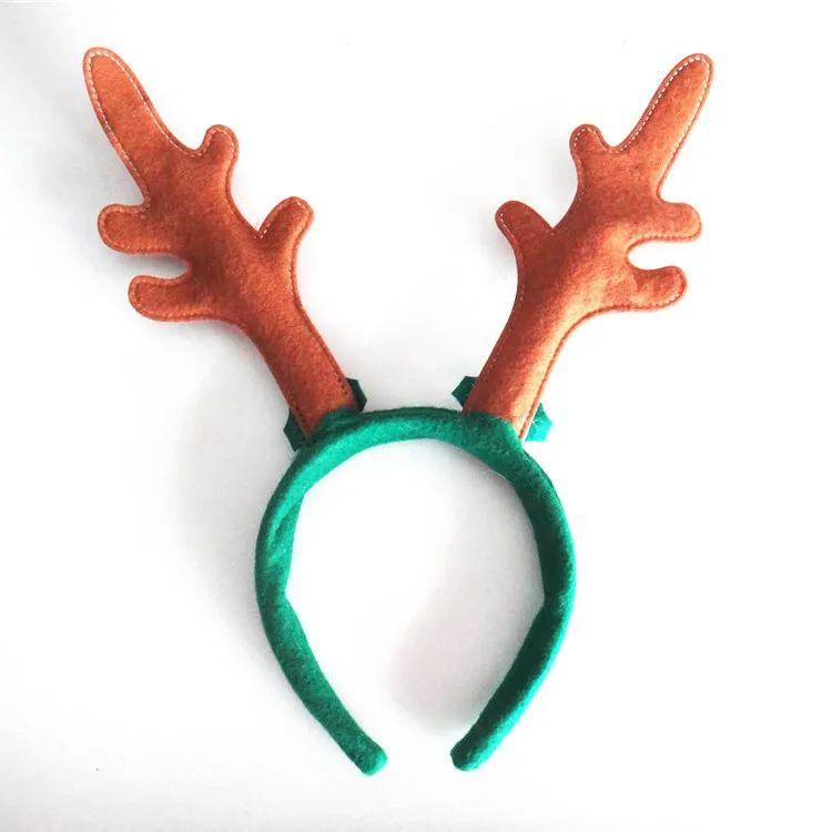 (Min order is $9.9)RL323-2 leaves brown bell antlers Christmas head buckle | Дом и сад