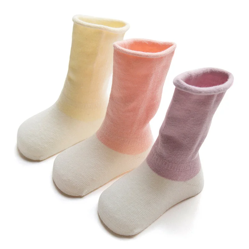 3 Pairs Cute Cotton Baby Tight Winter Fall Newborn Soft Boy Cat Pattern Kids Comfortable Girl Clothing | Мать и ребенок