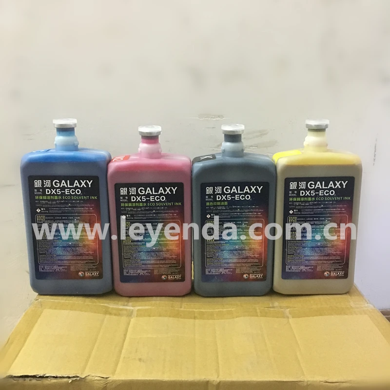 Оригинальные чернила для galaxy eco растворитель DX4 DX5 DX7 печатающие головки|eco solvent