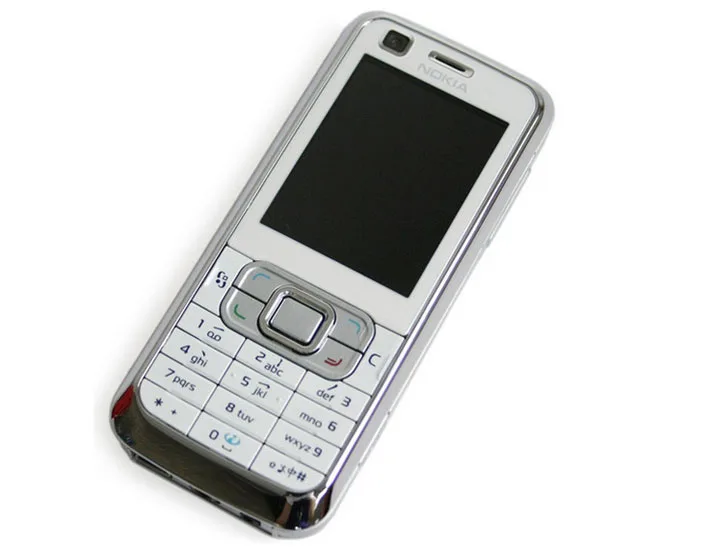 White Nokia 6120 классический мобильный телефон Symbian Bluetooth FM разблокированный 6120 сотовый телефон - Цвет: White