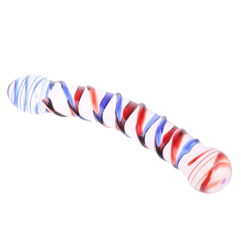 Секс игрушки deldo для женщин стеклянный фаллоимитатор Pyrex большой двойной