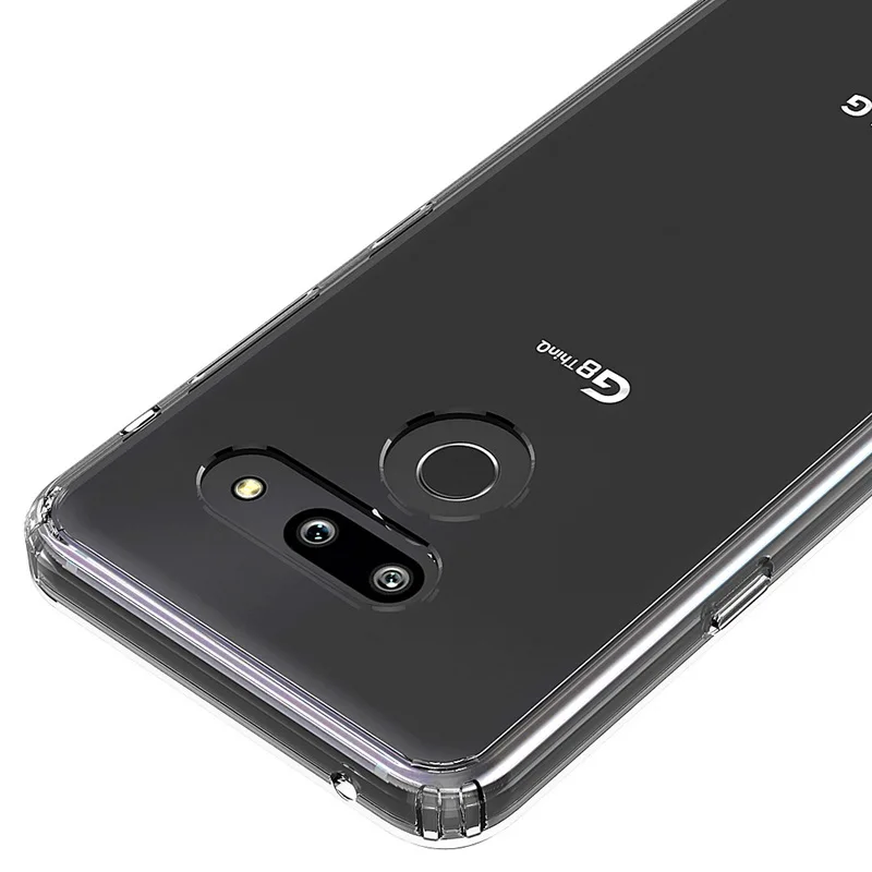 Для LG G8 Дело ТПУ Бампер Жесткий ПК акрил ясно Hybrid Кристалл Телефон задняя крышка для LG G8 ThinQ G 8 LGG8 Пластик случае Coque Капа