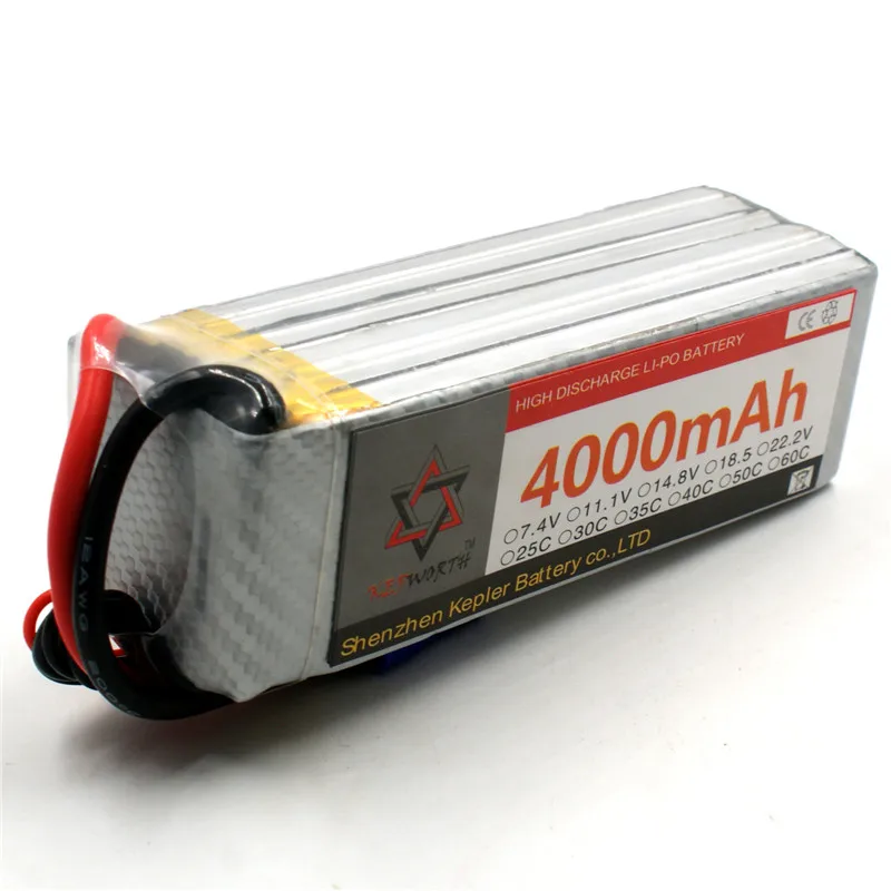 Литий-полимерный аккумулятор RC 6S 22 2 V 4000mAh 35C для радиоуправляемого автомобиля