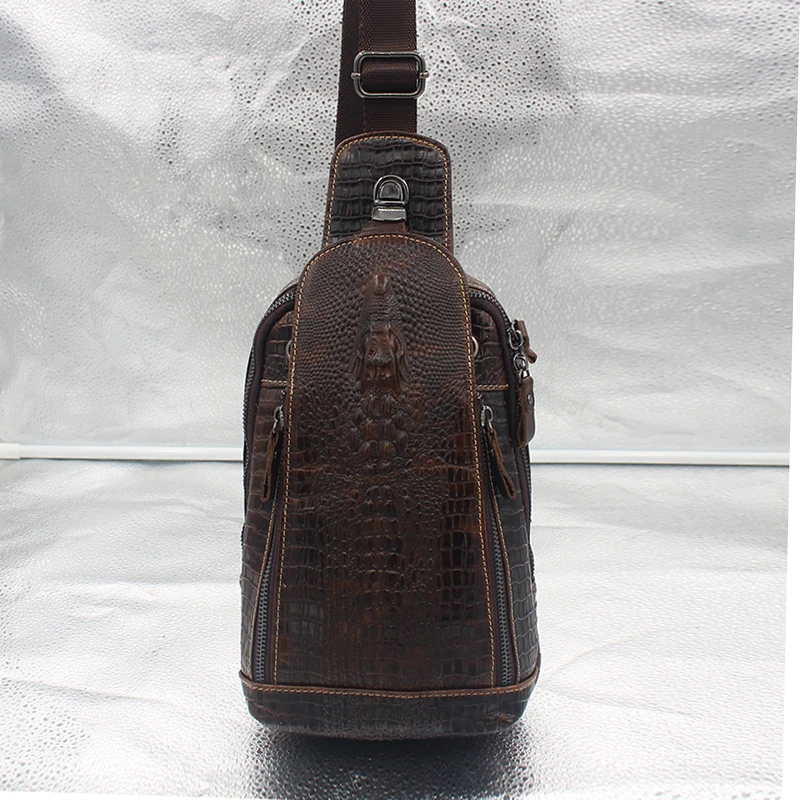 Мужская сумка мессенджер из натуральной кожи повседневная воловьей с текстурой