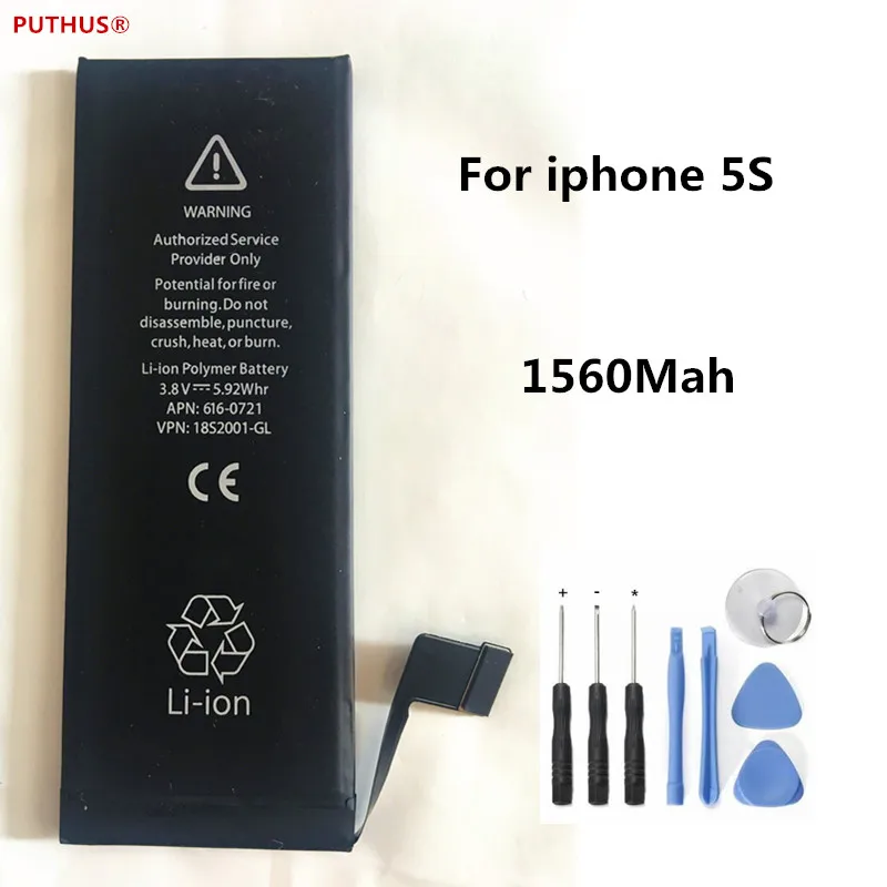 Новая батарея для iphone 5S 5c реальная емкость 1560 мАч запасная 5C с набором