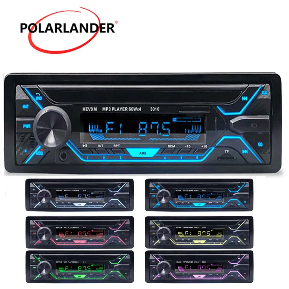 Новый автомобильный стерео аудио микрофон Aux MP3 плеер один Din Bluetooth In dash FM