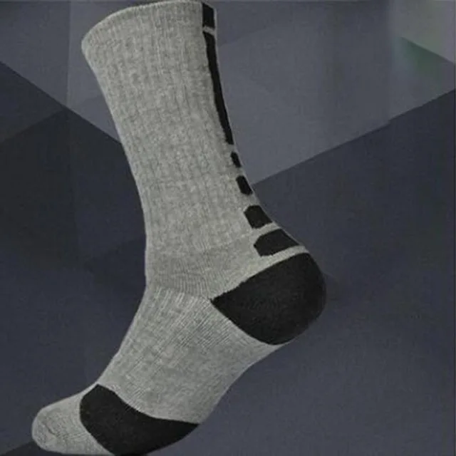 New High Quality Men Elite Running Socks Men Basketball Cycling Socks Compression Socks Cotton Towel Bottom Men's socks - Цвет: Style 2