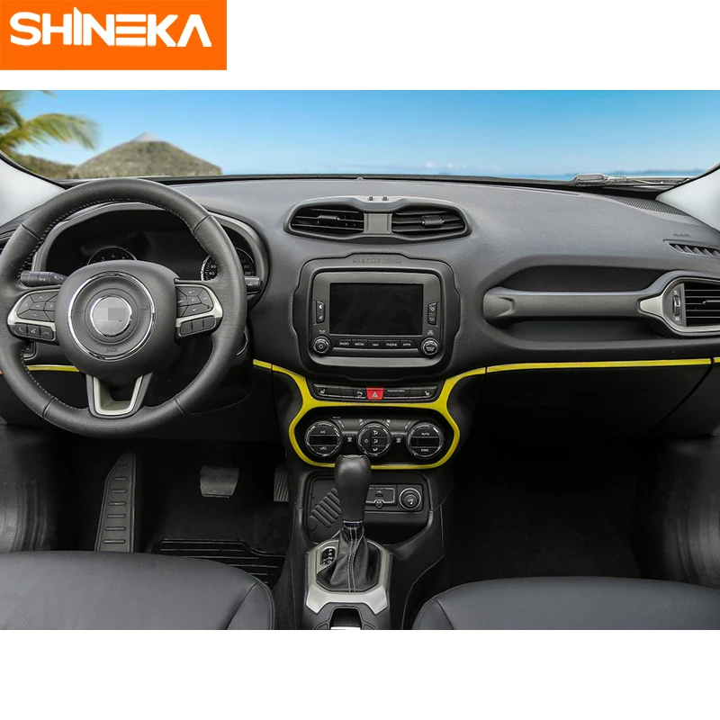 SHINEKA для Jeep Renegade 2015 2018 АБС пластик центральное управление салона автомобиля