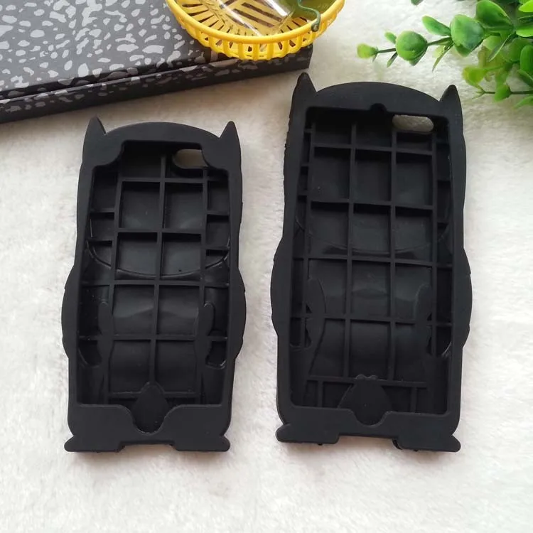 Мягкий силиконовый чехол для телефона iPhone X, 8, 7, 7 Plus, милый 3D мультяшный Бэтмен, резиновый чехол для iPhone 6, 6S Plus, защитный чехол
