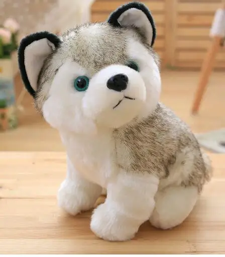 Kawaii щенок мягкие игрушки 18cm23cm Симпатичные Моделирование Собака Хаски плюшевые игрушки кукла Дети Детские игрушки подарок для девочек игрушки для детей - Цвет: Send a small gift