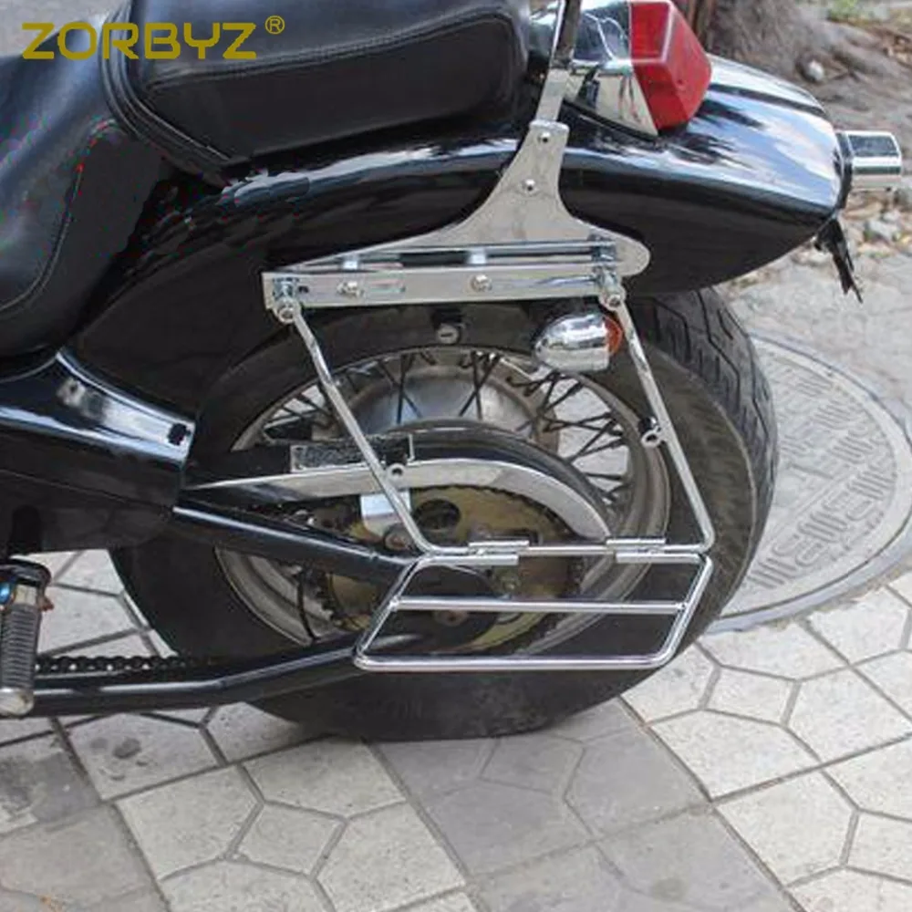 ZORBYZ 24 см хромированный металлический кронштейн для крепления на седло Kawasaki Suzuki