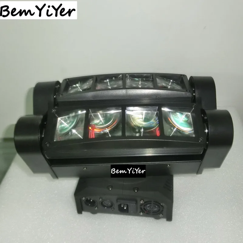 4 шт./лот 8x10 w led мини-Паук бар Луч переезд головного света/Quad-RGBW/DJ/эффект