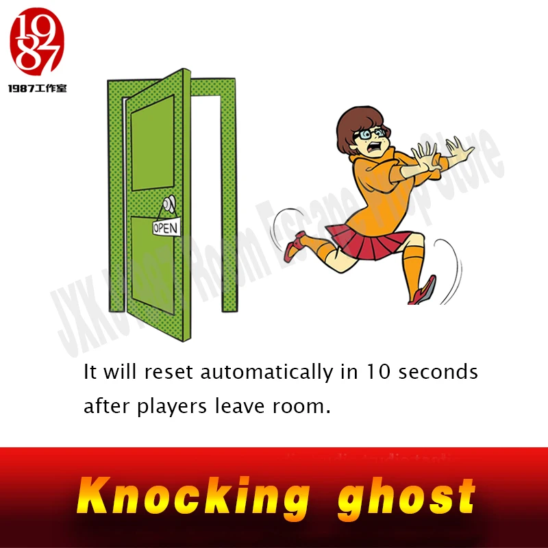 Реальной жизни реквизит побег из комнаты Knocking ghost манекен стук еще одна дверь