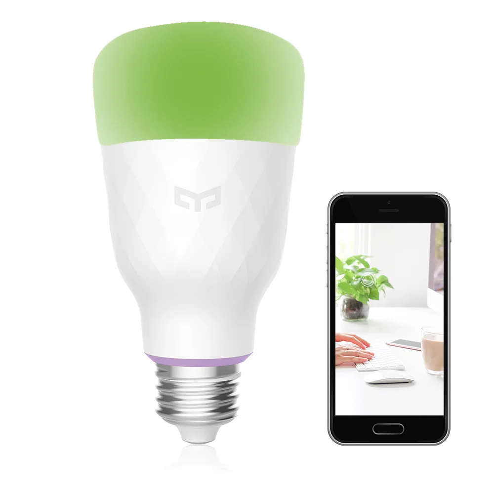 Original Xiaomi YEELIGHT Smart Light Bulb E27 RGB LED (Colorful) Mi Phone WiFi Remote Control | Электроника