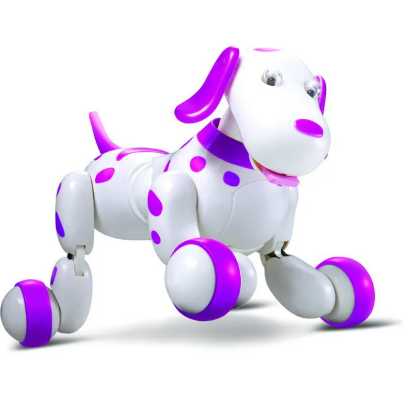 HappyCow, прекрасный робот на радиоуправлении 777-338, умная собака, 2,4G RC, интеллектуальное моделирование, мини Doggi, белый, розовый, для детей, игрушки для домашних животных, рождественский подарок